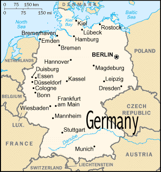 Mapa de Germany